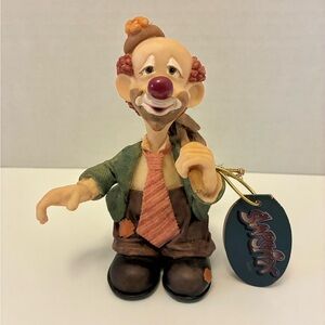 Slapstix Hobo Clown Vintage Porcelain 5” Figurine by Cast Art with Tag 1997
